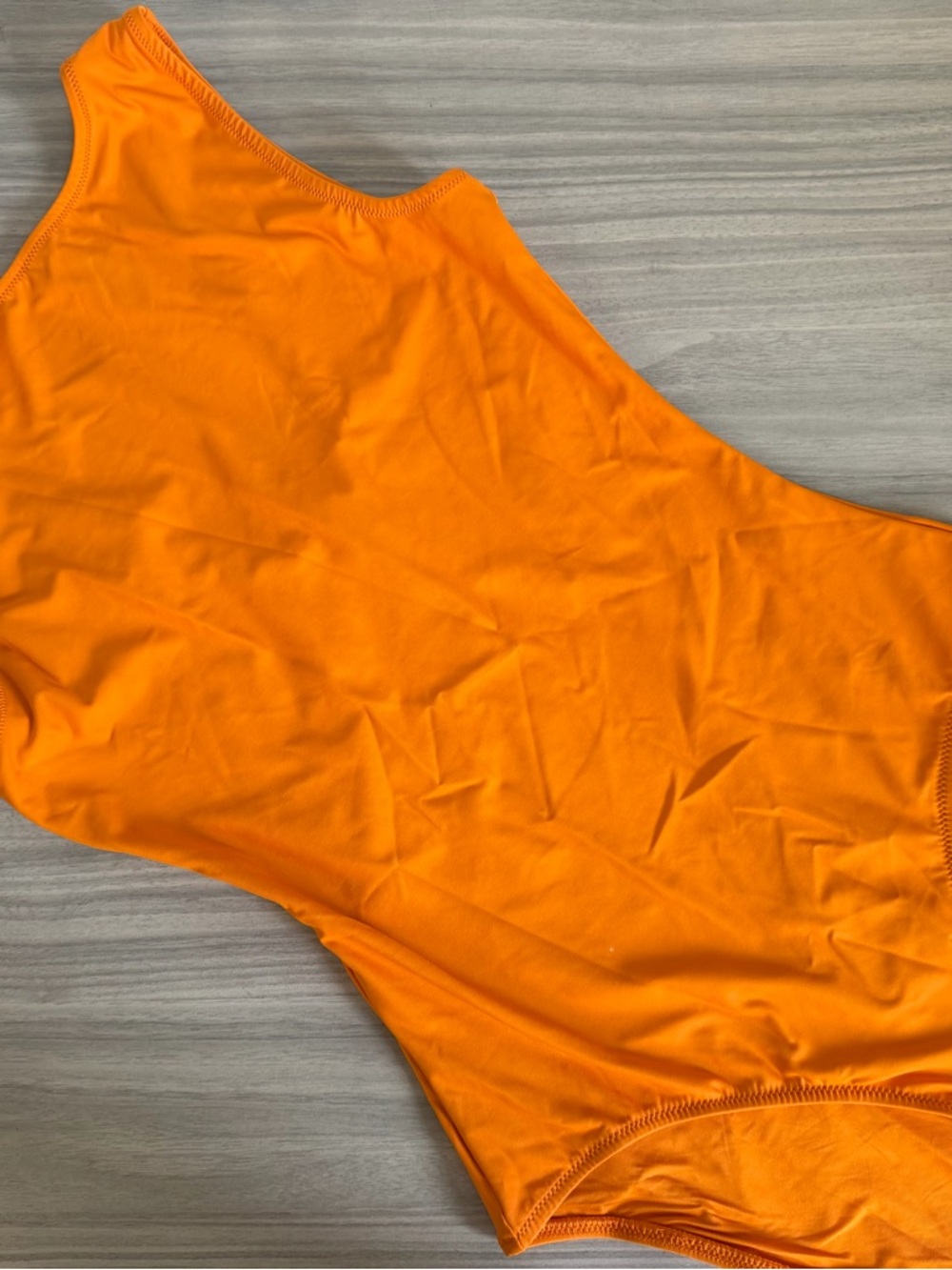SKIMS Signature Swim High Neck One Piece - NWT - M - Tangerine - Picture 4 of 9